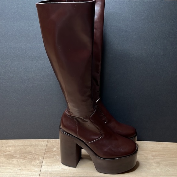 JEFFREY CAMPBELL HEY-JOE BROWN SIZE 8.5 US - Picture 4 of 10